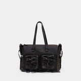 Sac Porté Épaule Multipocket - Acne Studios - Cuir - Marron
