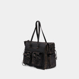 Sac Porté Épaule Multipocket - Acne Studios - Cuir - Marron