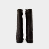 Bottes Buckle - Acne Studios - Cuir - Marron