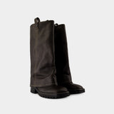 Bottes Buckle - Acne Studios - Cuir - Marron