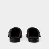 Mules Buckle - Acne Studios - Cuir - Marron