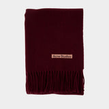Écharpe - Acne Studios - Laine - Bordeaux