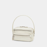 Sac Porté Épaule Camero Party - Acne Studios - Cuir - Blanc
