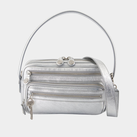 Sac Porté Épaule Camero Party - Acne Studios - Cuir - Argenté