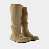Bottes - Acne Studios - Cuir - Beige