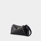 Pochette T Lock - TOTEME - Cuir - Noir
