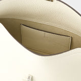 Pochette T Lock - TOTEME - Cuir - Milk