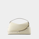 Sac À Main T Lock Top Handle - TOTEME - Cuir - Milk