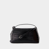 Sac À Main T-Lock Top Handle - TOTEME - Cuir - Noir