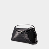 Sac À Main T-Lock Top Handle - TOTEME - Cuir - Noir