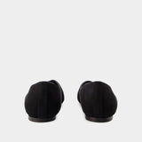 Ballerines The Everyday Flat - TOTEME - Daim - Noir