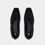 Ballerines The Everyday Flat - TOTEME - Daim - Noir