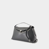 Sac À Main T-Lock Top Handle - TOTEME - Cuir - Marron