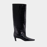 Bottes Wide Shaft - TOTEME - Cuir - Noir
