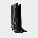 Bottes Wide Shaft - TOTEME - Cuir - Noir