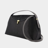 Sac À Main T-Lock Pony Hair Top Handle - TOTEME - Cuir - Noir