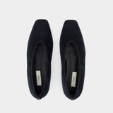 Ballerines Minimalist - TOTEME - Velours - Noir