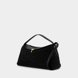 Sac À Main T-Lock Top Handle - TOTEME - Cuir - Noir