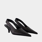 Slingbacks - TOTEME - Cuir - Noir