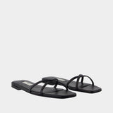Sandales Crossover - TOTEME - Cuir - Noir