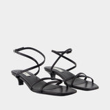 Sandales Crossover - TOTEME - Cuir - Noir