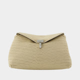 Pochette Mini T-Lock - TOTEME - Toile - Ivoire