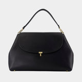 Sac À Main T-Lock Satchel - TOTEME - Cuir - Noir