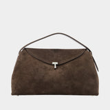 Sac À Main T-Lock Top Handle - TOTEME - Cuir - Marron
