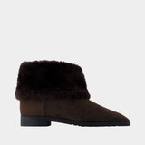Bottines Fold Down - TOTEME - Cuir - Marron
