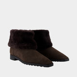 Bottines Fold Down - TOTEME - Cuir - Marron