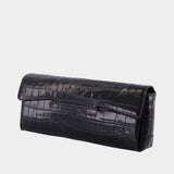 Pochette T-Clutch - TOTEME - Cuir - Noir