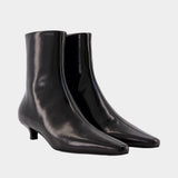Bottines Slim - TOTEME - Cuir - Noir