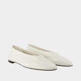 Ballerines Slip - TOTEME - Cuir - Blanc