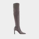 Bottes Over The Knee - TOTEME - Cuir - Marron