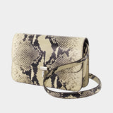 Sac À Bandoulière T-Lock Python - TOTEME - Cuir - Multi