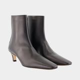 Bottines Mid Heel - TOTEME - Cuir - Noir