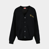 Cardigan Rws Jumping Tiger - Kenzo - Coton - Noir