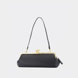 Sac Porté Épaule Kisslock Frame 30 - Coach - Cuir - Noir