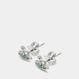 Boucles D'oreilles Nano Solitaire - Vivienne Westwood - Métal - Argenté