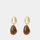 Boucles D'oreilles Tiger Eye Tiered - SELF PORTRAIT - Métal - Multi