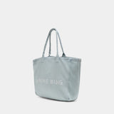Cabas Leo Denim Tote - ANINE BING - Coton - Bleu
