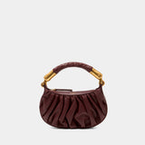 Sac À Main Ebene Mini - Balmain - Cuir - Marron