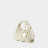 Sac À Main Hobo Mini - Ganni - Cuir - Blanc