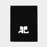 Écharpe Ac Merino - Courreges - Laine - Noir