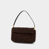 Sac Porté Épaule Timmy - Staud - Perles - Marron