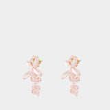 Boucles D'oreilles Petite Bow - Simone Rocha - Crystal - Rose