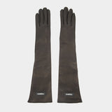 Gants Long Patch - Coperni - Cuir - Noir