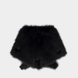 Écharpe Neckerchief - Simone Rocha - Fausse Fourrure - Noir