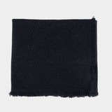 Écharpe Stevie Strass Western - Zadig & Voltaire - Cachemire - Noir