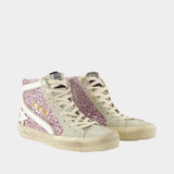 Sneakers Slide - Golden Goose Deluxe Brand - Cuir - Violet